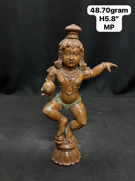 White Teak wooden made Narthana krishna