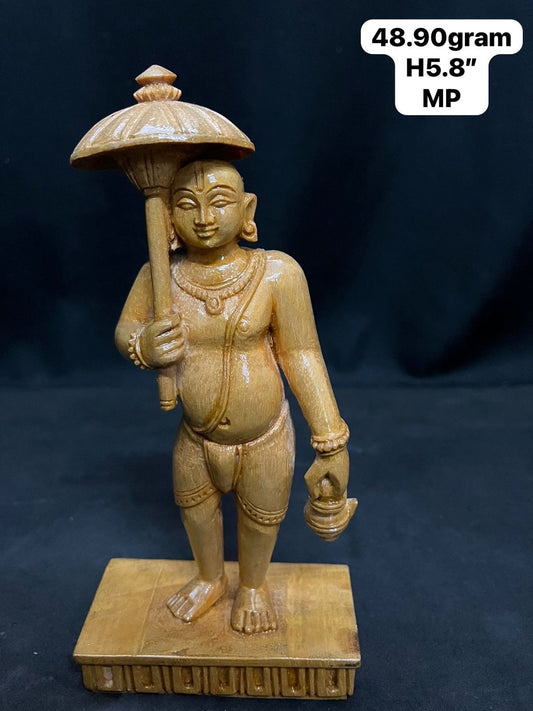 White Teak wooden made Vamana moorthy