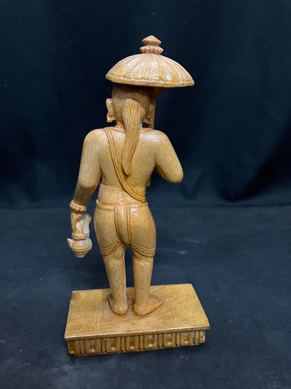 White Teak wooden made Vamana moorthy