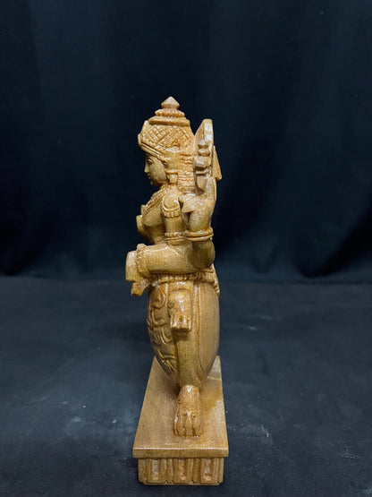 White Teak wooden made Koorma Moorthy