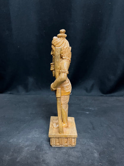 White teak wooden made Parashurama moorthy