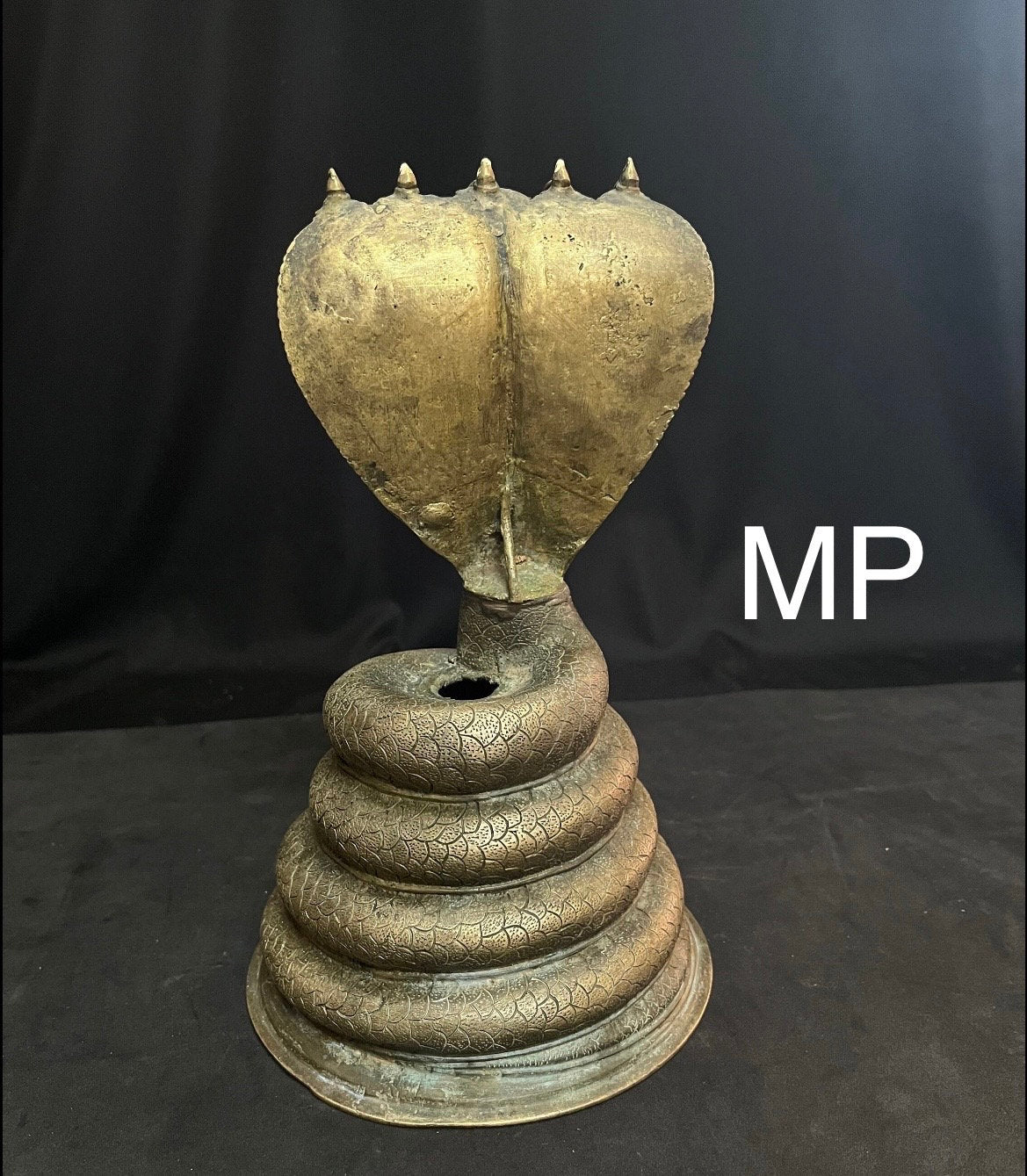 vintage bronze cast naga from karnataka