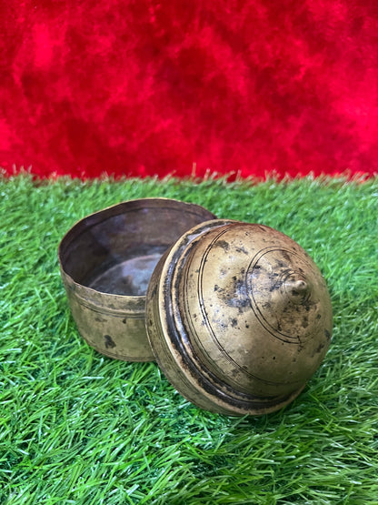 vintage brass made container