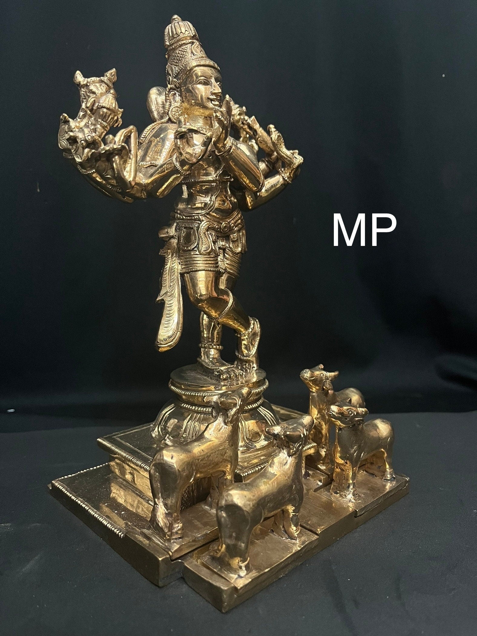 Prasiddh copper idols present hotsell copper idol of Krishna