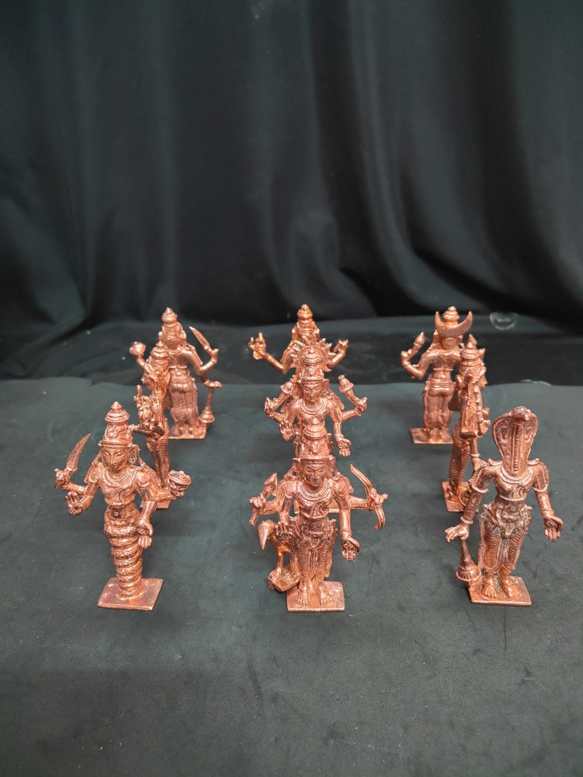 Prasiddh copper idol presents copper navagraha set