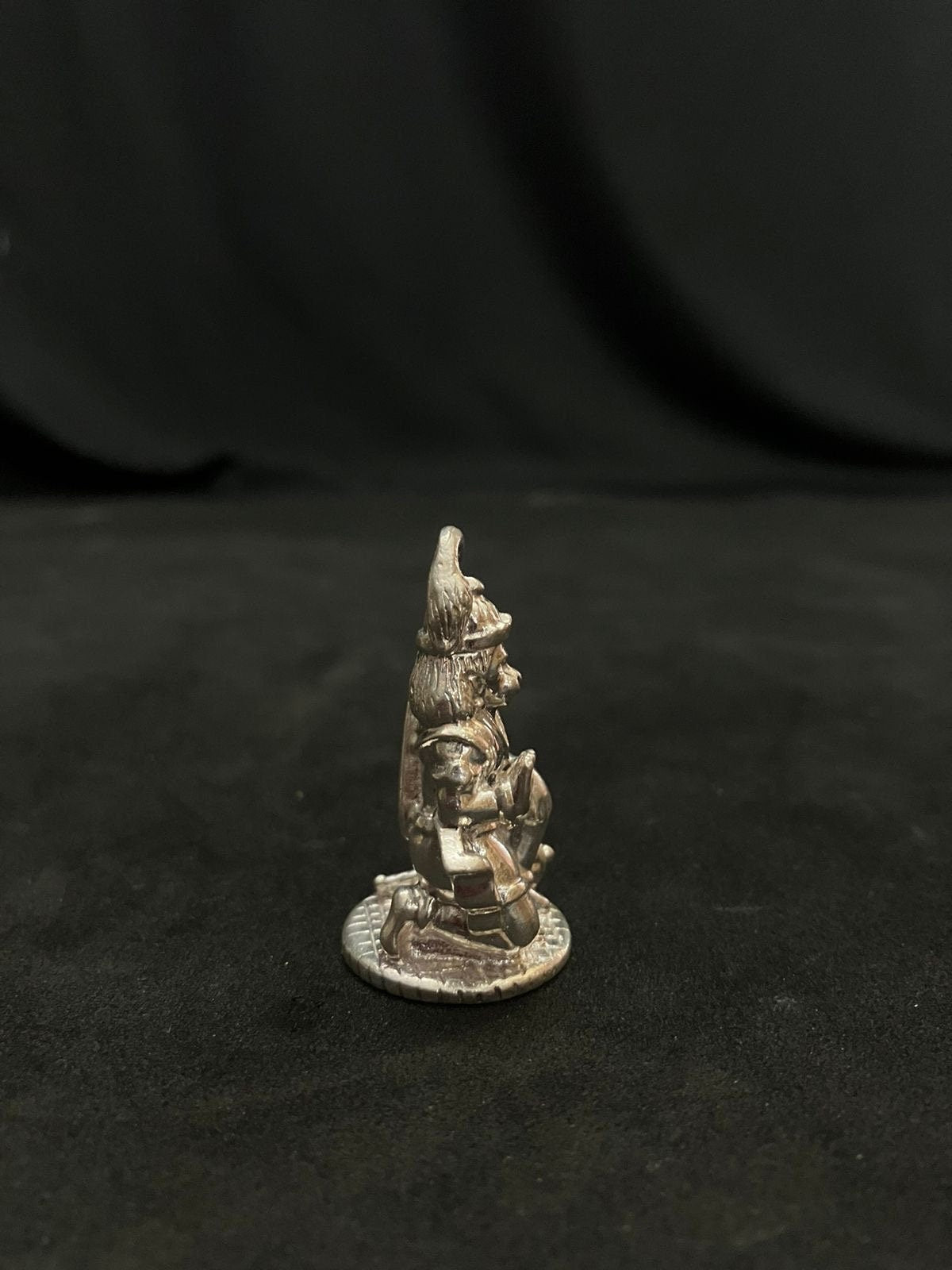 Silver made Abhaya hasta hanuman idol