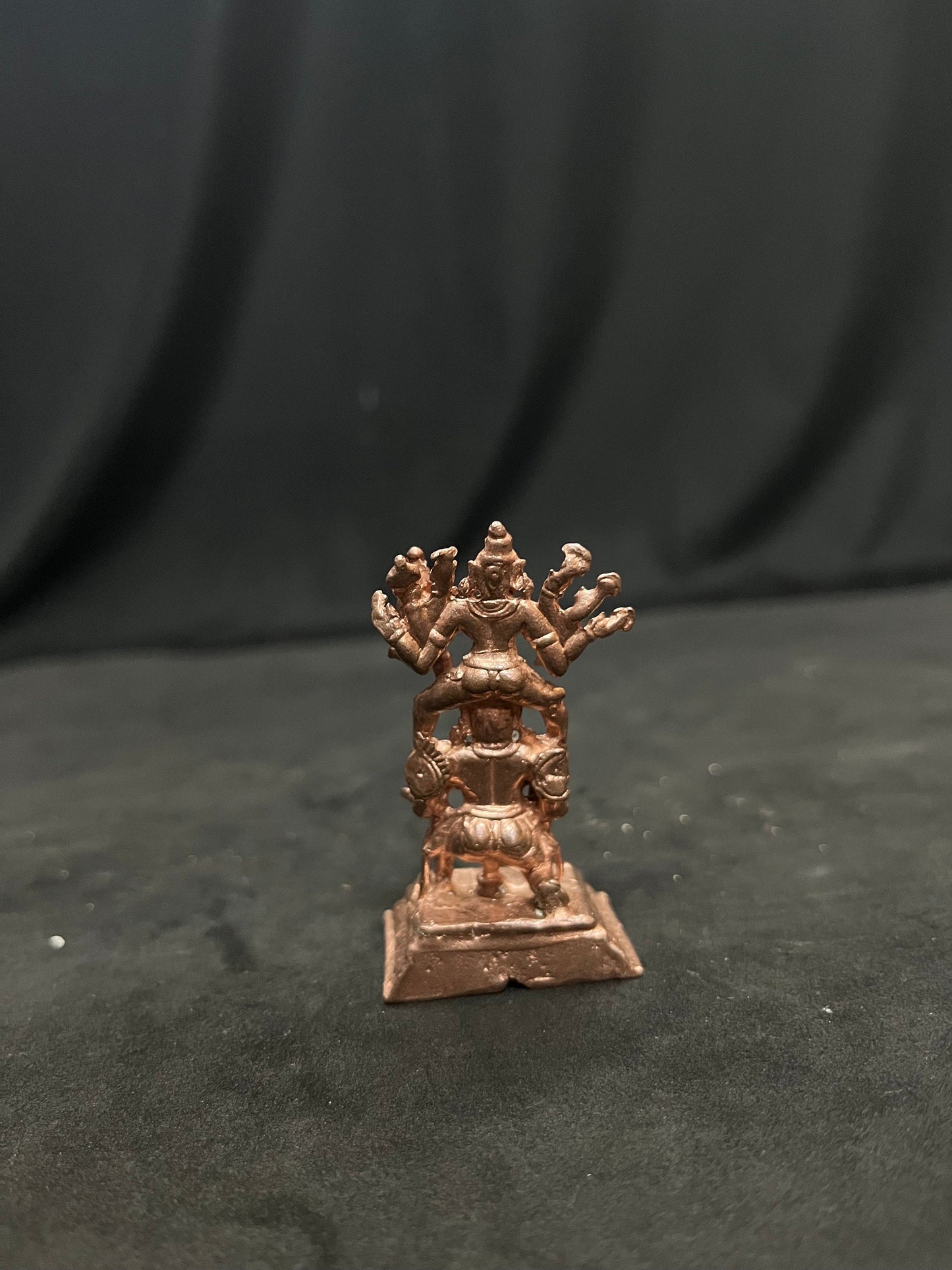 Copper casted idol of Garudaruda lakshmi narayan idol