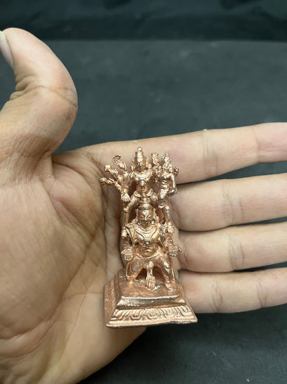 Copper casted idol of Garudaruda lakshmi narayan idol