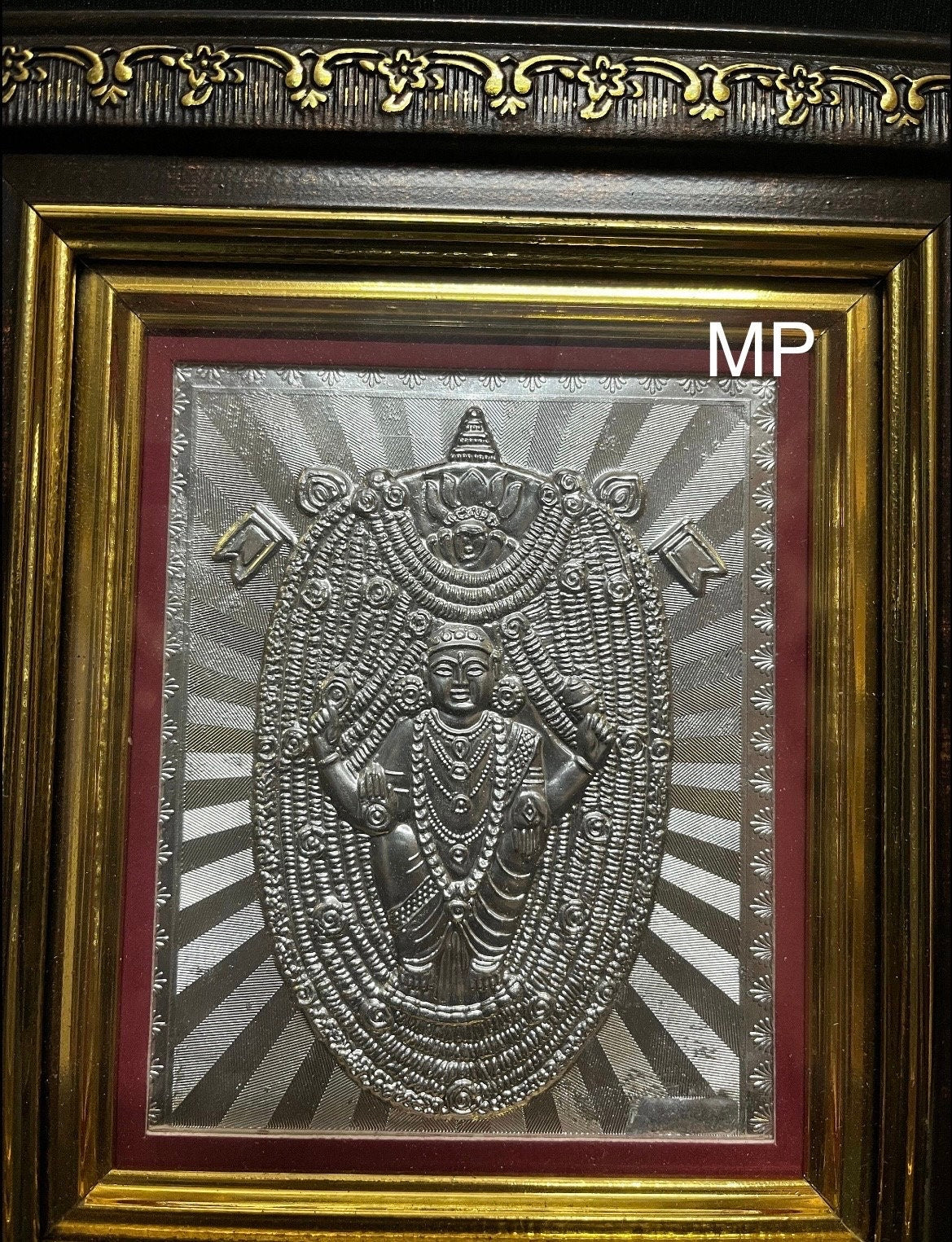 katilu Durga parameshwari silver embossed frame