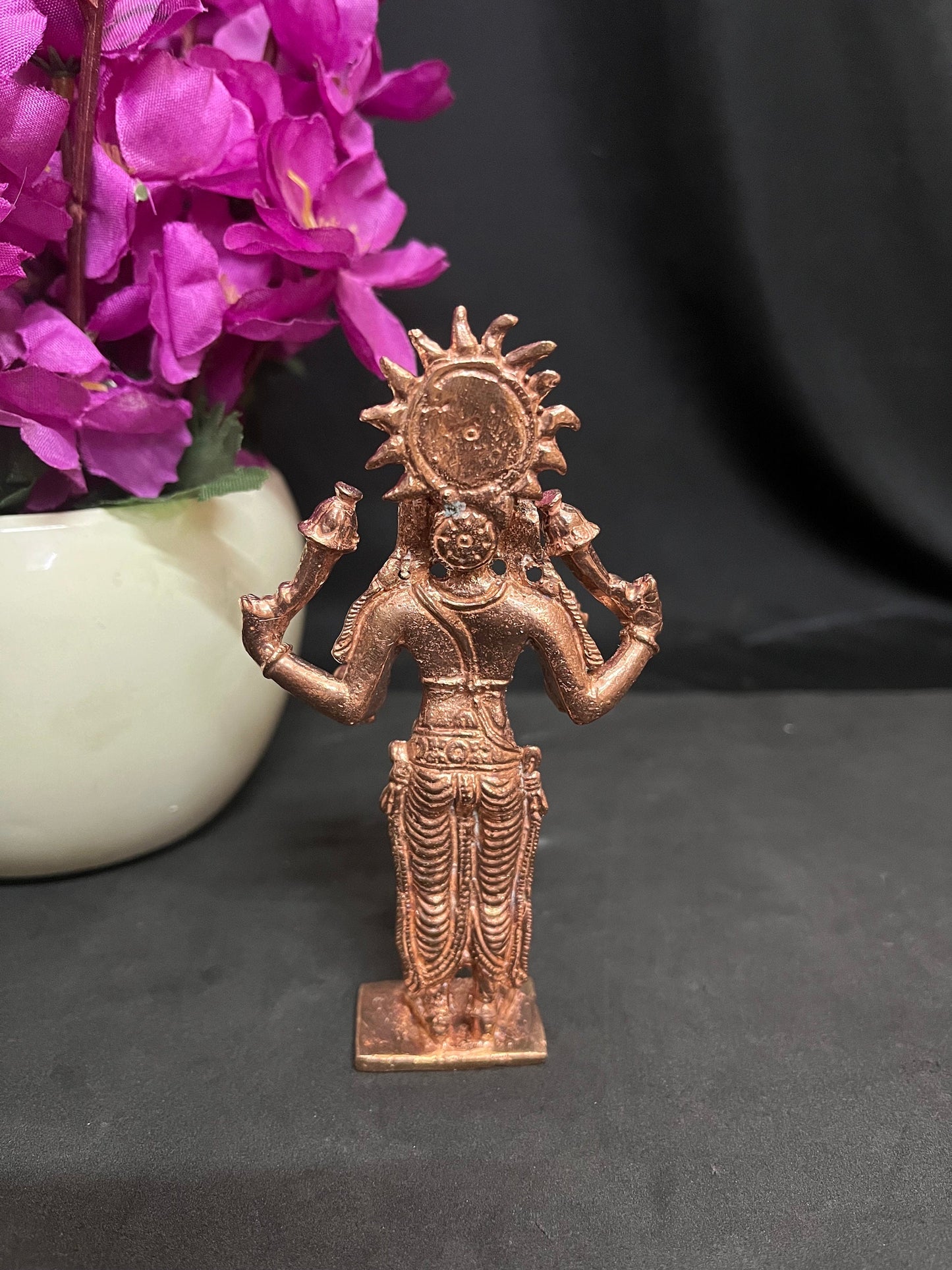 Copper idol of Sri Surya Graham Navagraham Moorthy