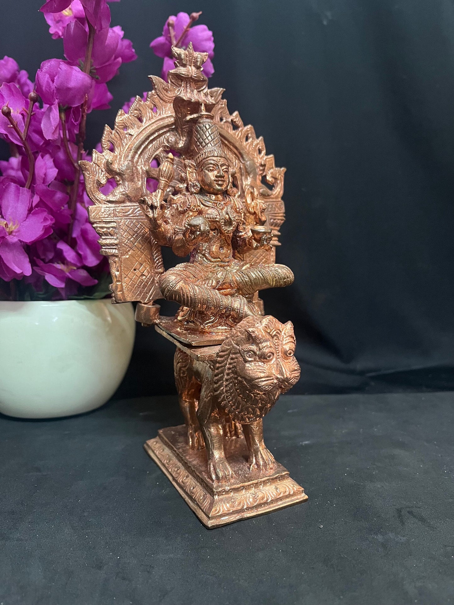 Prasiddh copper idols presents Kolhapur Mahalakshmi Amba Maa ji Idol