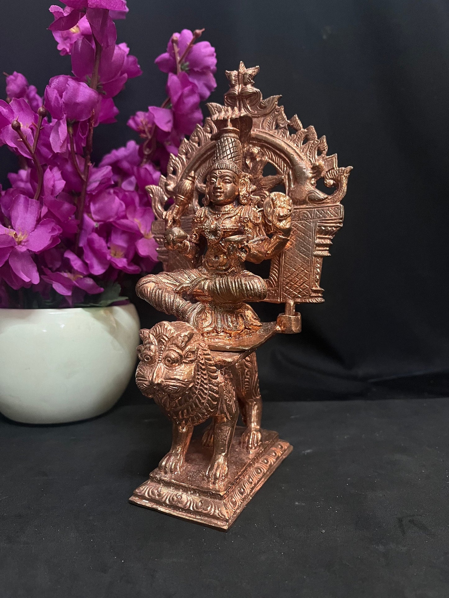 Prasiddh copper idols presents Kolhapur Mahalakshmi Amba Maa ji Idol