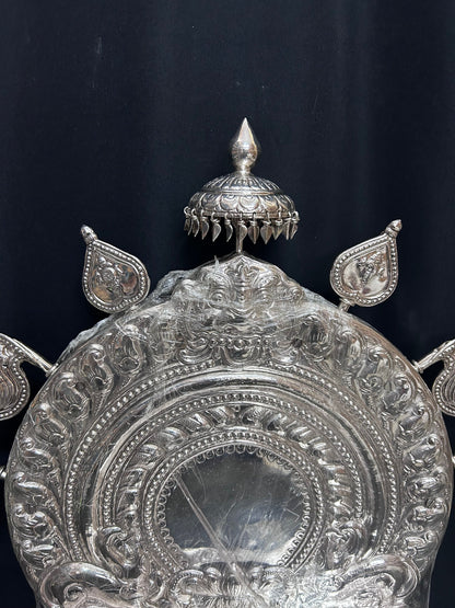 Silver Peeta Prabhavali with supported Jackfruit wood from karnataka