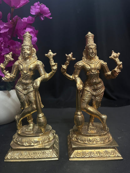 Prasiddh copper idol present panchaloha idol of dwarapalakaru / jaya and vijaya