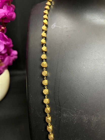 Vintage brass cast ashtapati gundu mala