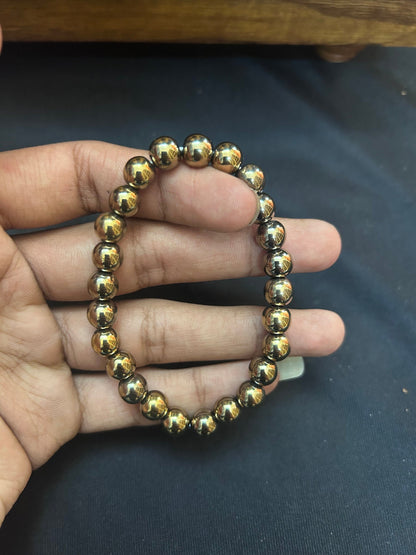 Pyrite made bracelet to attract luck prosperity money protection