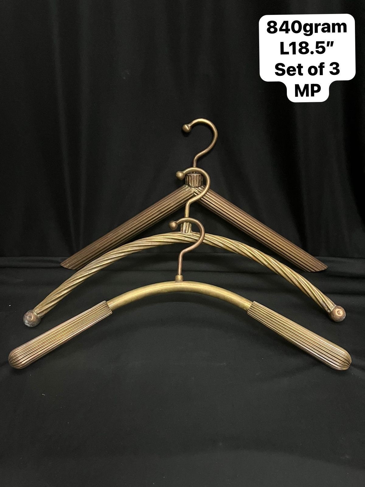 vintage brass made coat hangers elegant ones