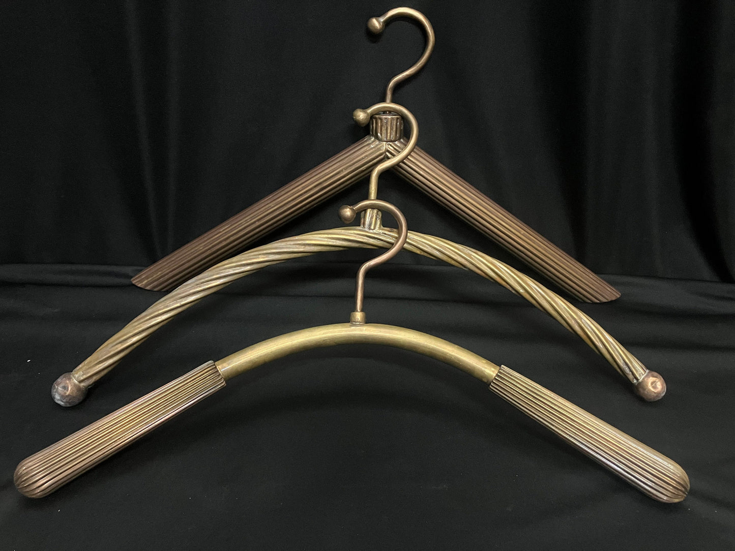 vintage brass made coat hangers elegant ones