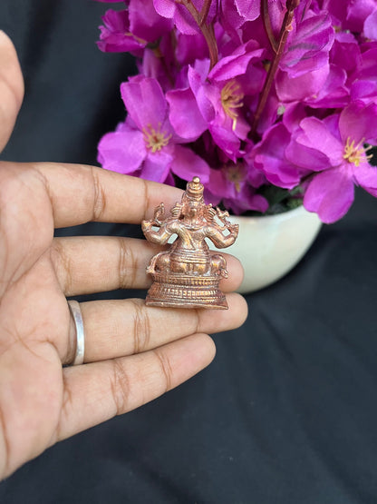 Prasiddh copper idols presents copper made miniature ganesha