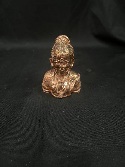 copper casted idol of godess sri gowri gowramma gauri