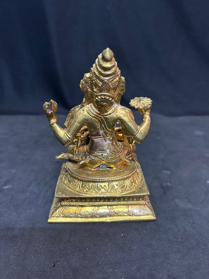 Panchaloha casted chaturbhuja Ugranarasimha moorthy