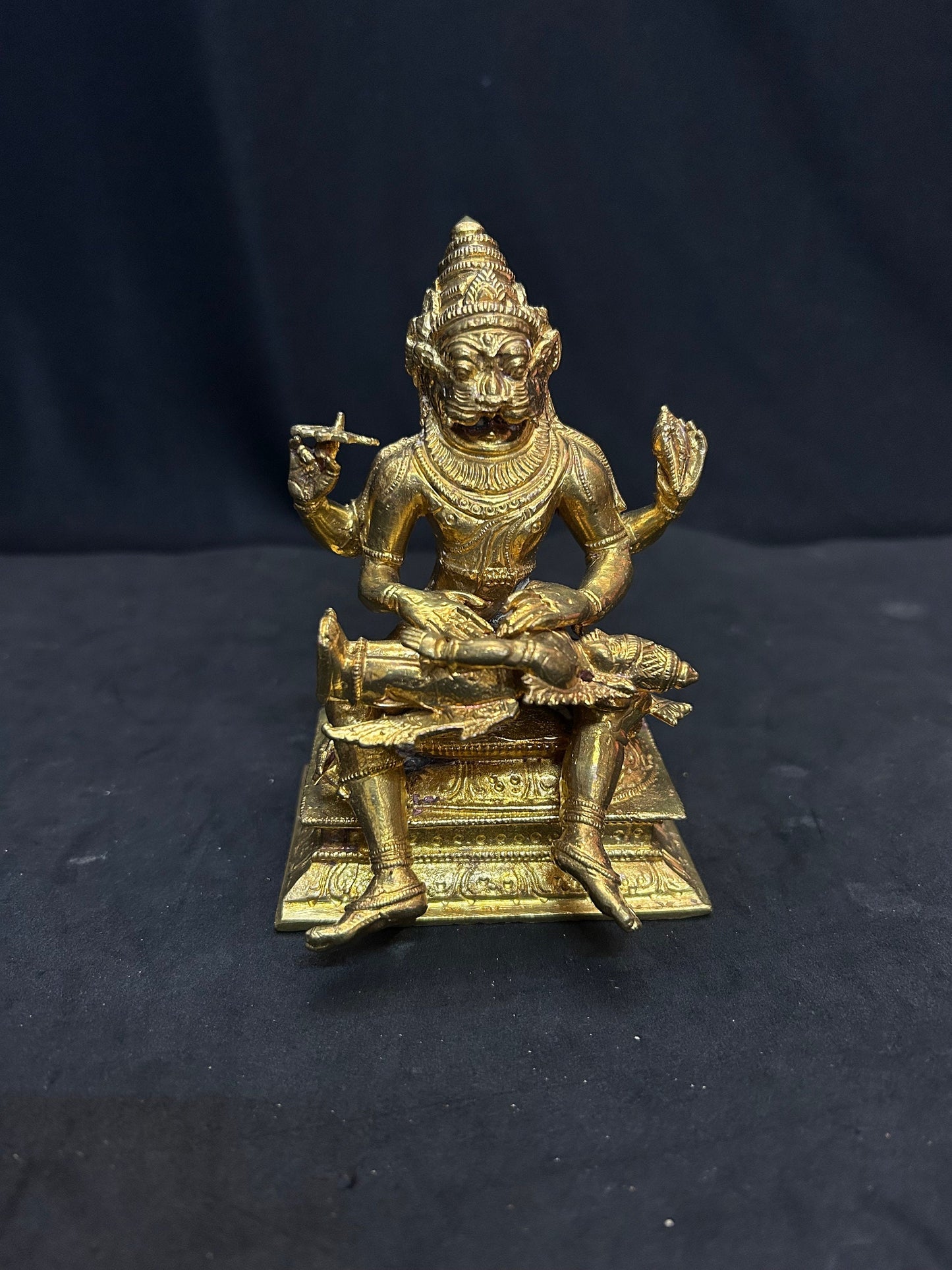 Panchaloha casted chaturbhuja Ugranarasimha moorthy