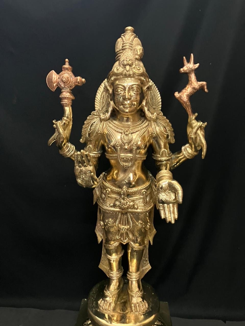 Panchaloha idol of Uma Maheshwara Shiva Parvati idol