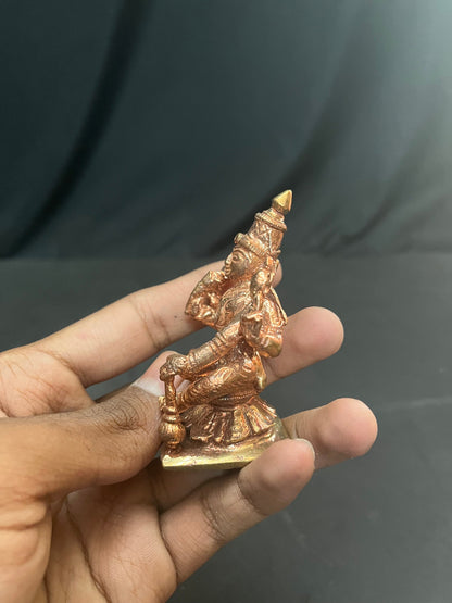 copper casted idol of swamy vishwaksenar