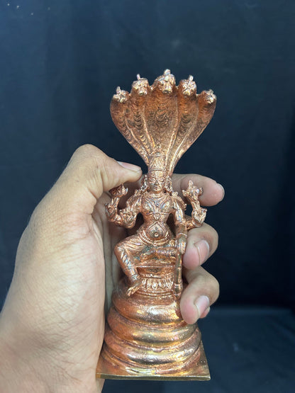 Prasiddh copper idols presents Vishvaksenar with adishesha vishwaksena