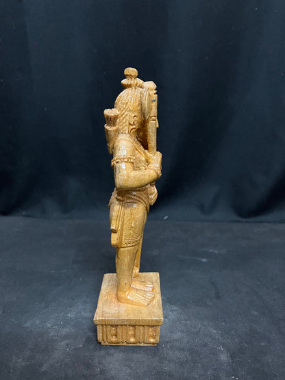 White teak wooden made Parashurama moorthy