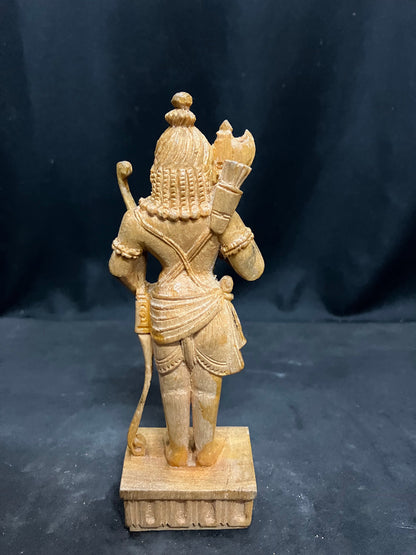 White teak wooden made Parashurama moorthy