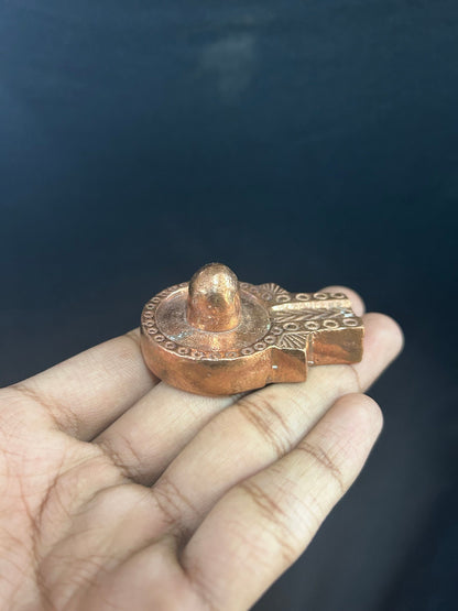 Copper casted idol of shiva linga jyothirlinga style