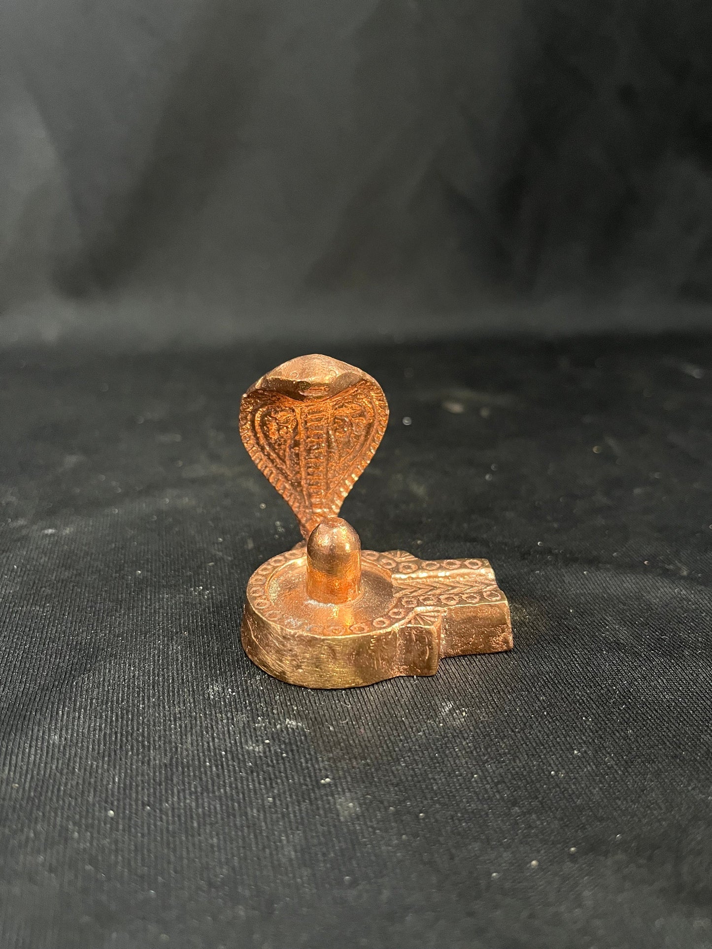 copper casted shiva linga