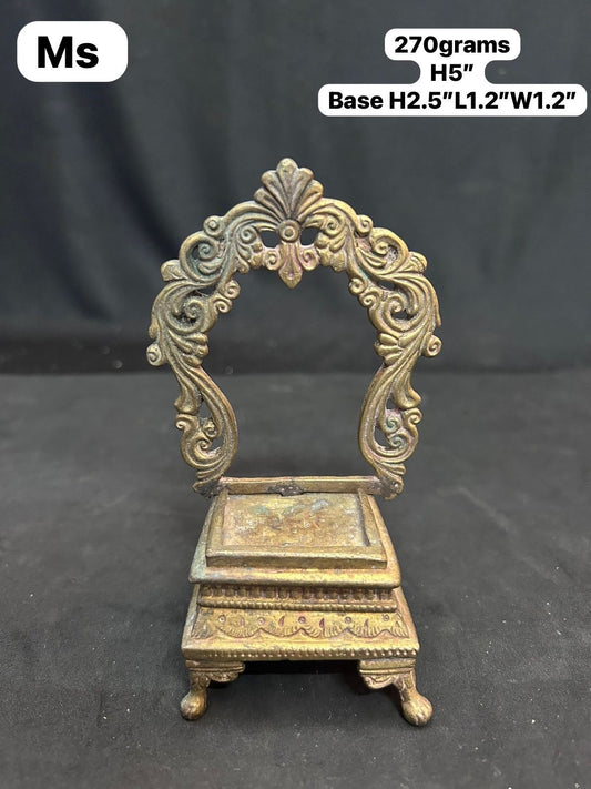 Vintage bronze made peeta prabhavali