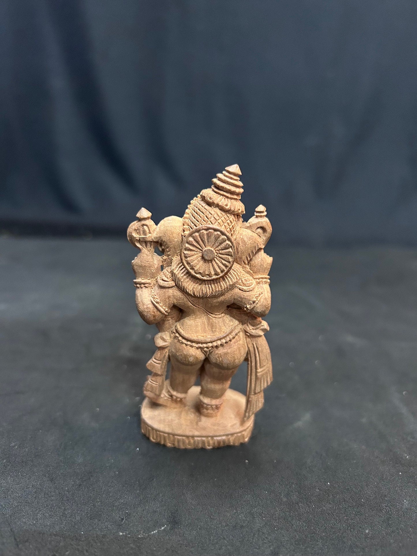 Sandalwood made Standing ganesha idol