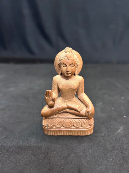 sandalwood made buddha idol