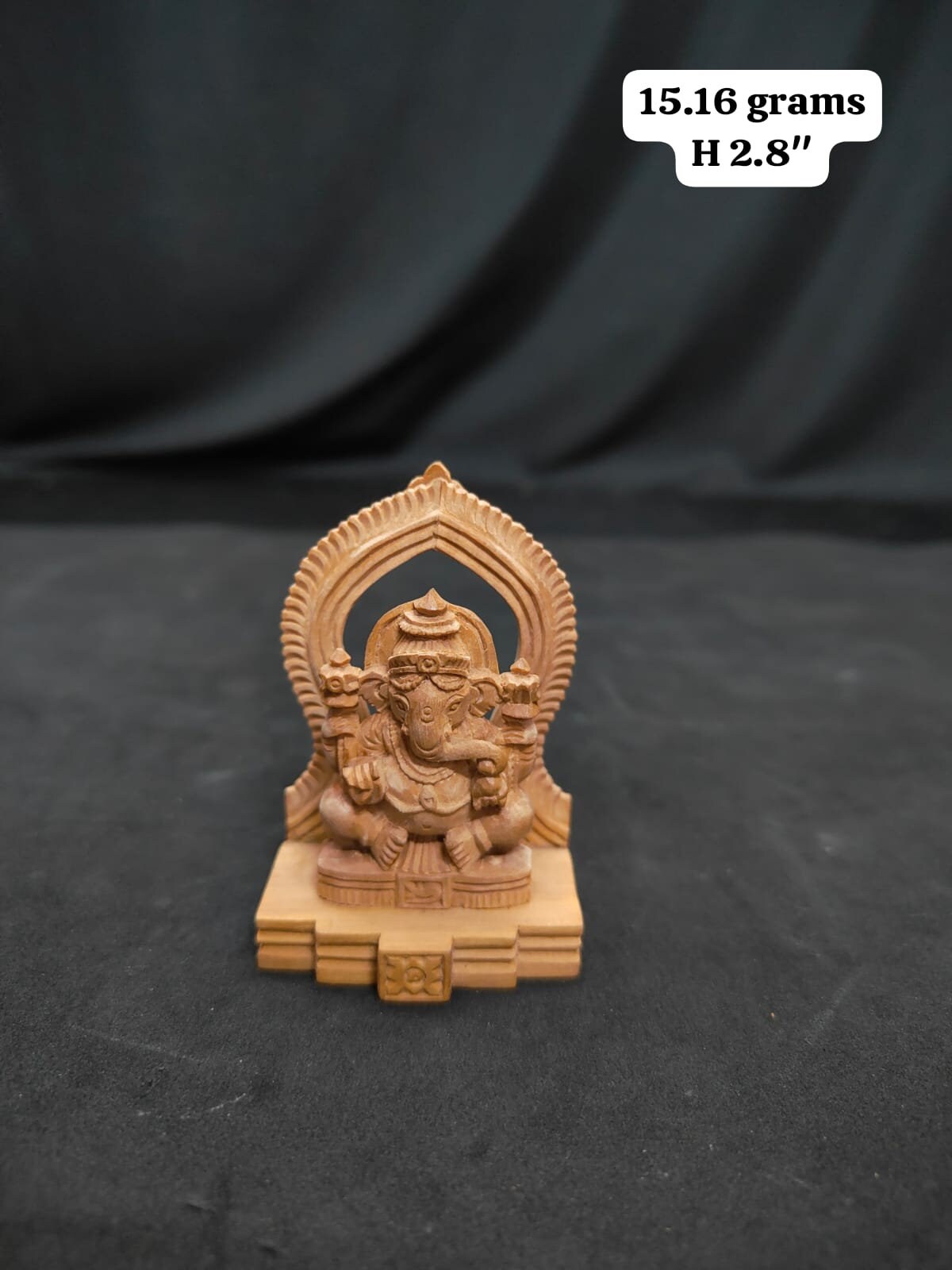 Sandalwood made Ganesha idol