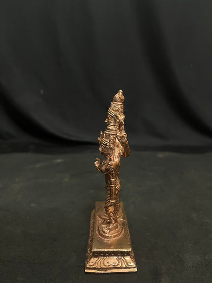 Prasiddh copper idol present copper idol of shiva parvati / uma maheshwara