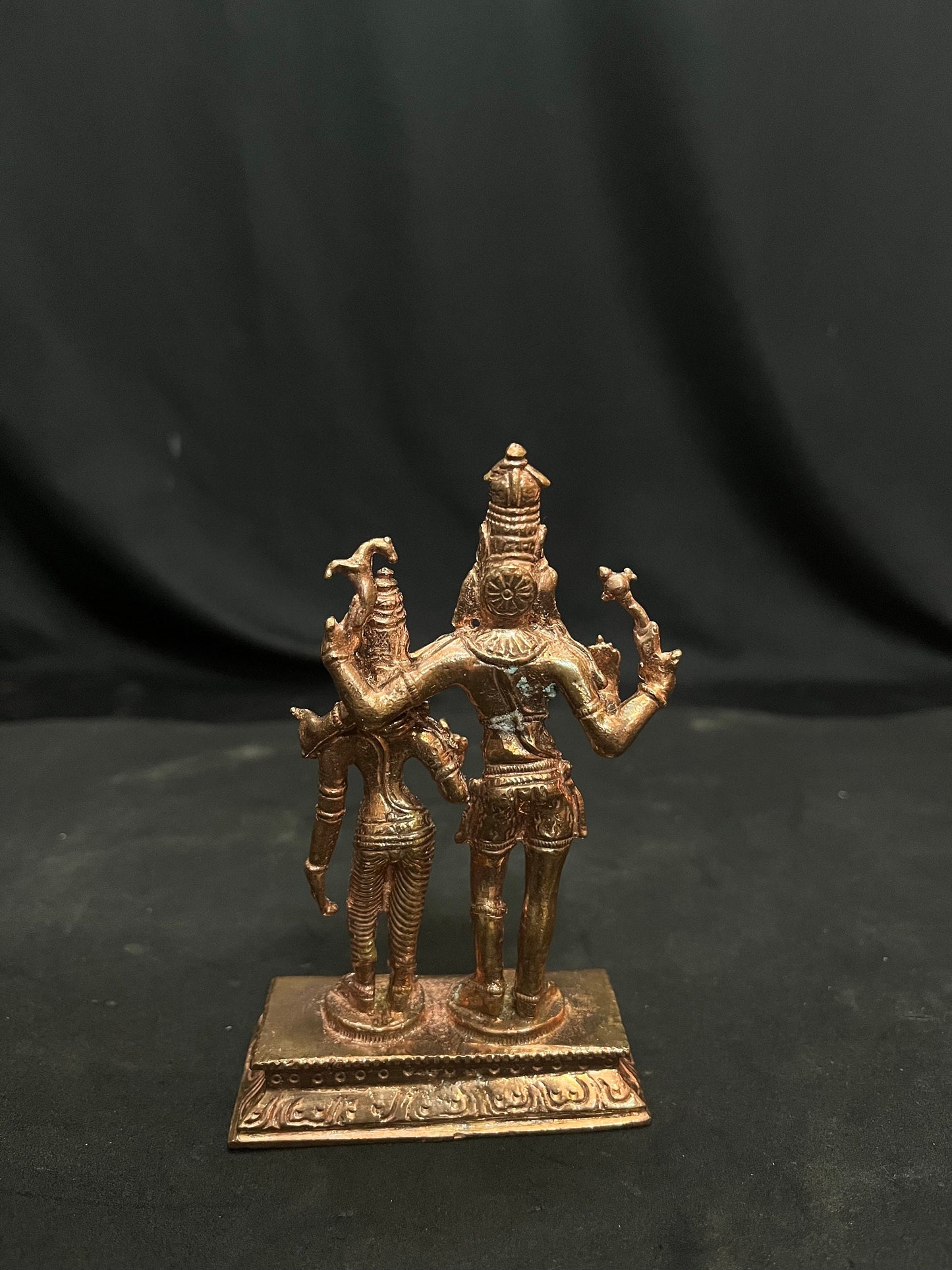 Prasiddh copper idol present copper idol of shiva parvati / uma maheshwara