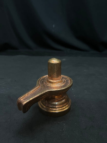 Copper idol of Sri Shiva swamy in a Linga swarupa with delicate ancient like carving