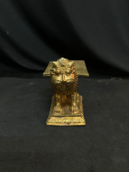 Prasiddh copper idol presents panchaloha idol of simha vahana / lion