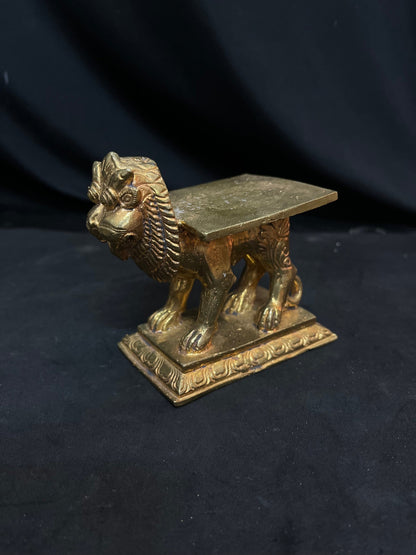 Prasiddh copper idol presents panchaloha idol of simha vahana / lion