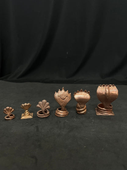 copper casted naga idols lot