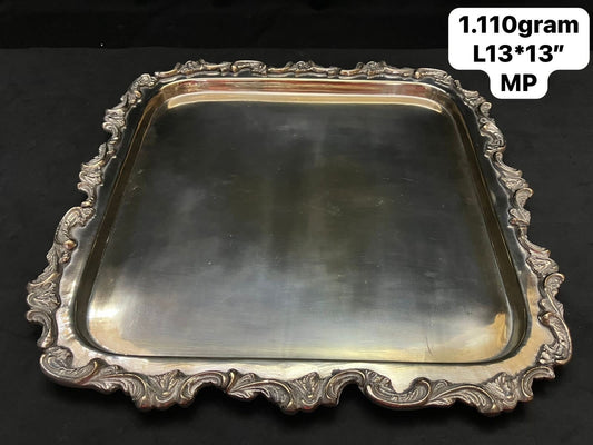 Vintage Brass made tray ornate decorated