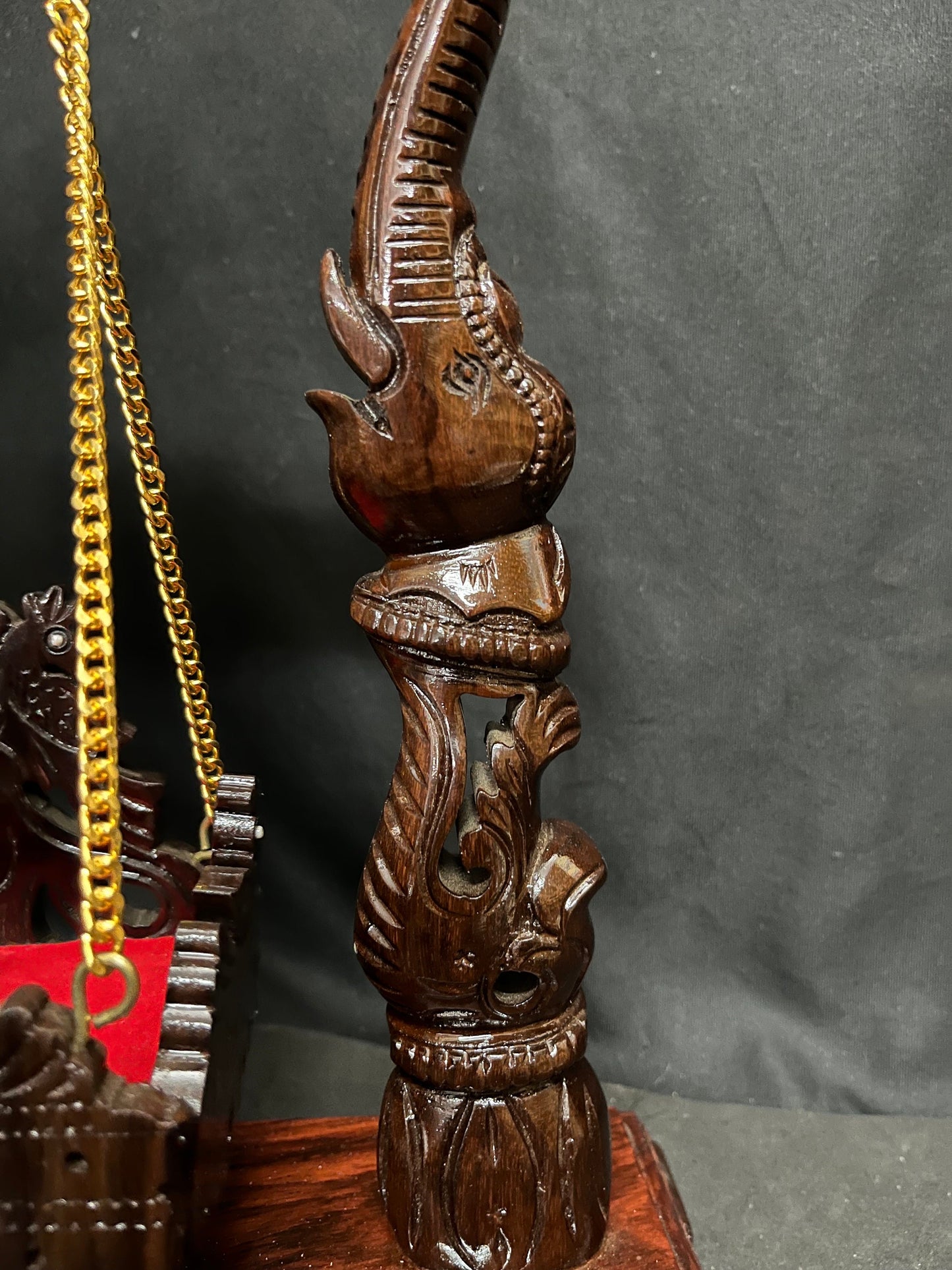 Prasiddh copper idol present Rosewood handcrafted Swing for decorating idols , Rosewood jhoola