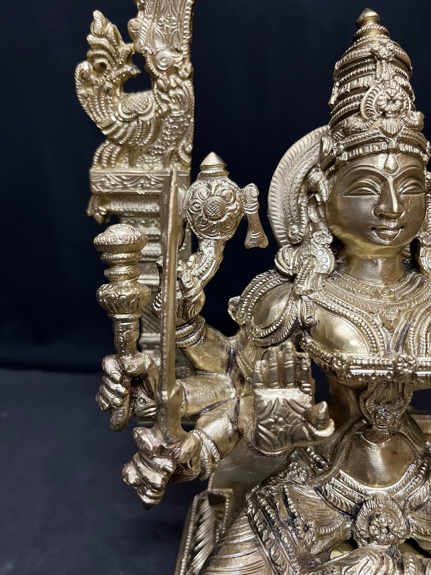 Prasiddh copper idol present Panchaloha idol of Dhairya Lakshmi , Veera Lakshmi , Vijaya Durga