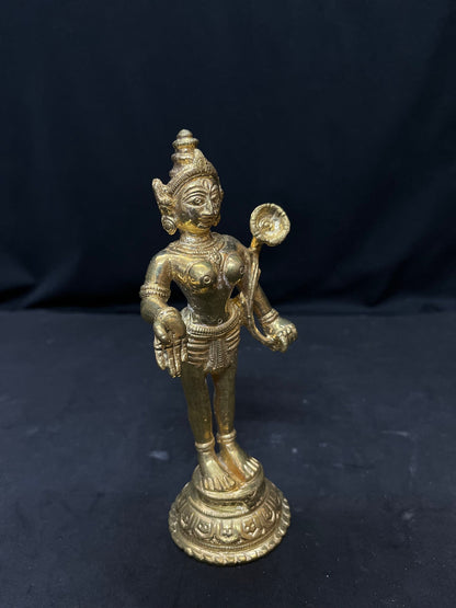 Prasiddh copper idol present Panchaloha idol of Radha , Gujarat style