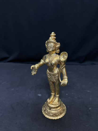 Prasiddh copper idol present Panchaloha idol of Radha , Gujarat style