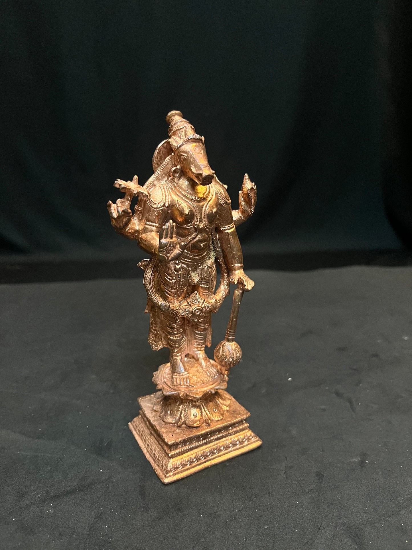 Copper idol of Varaha Swamy