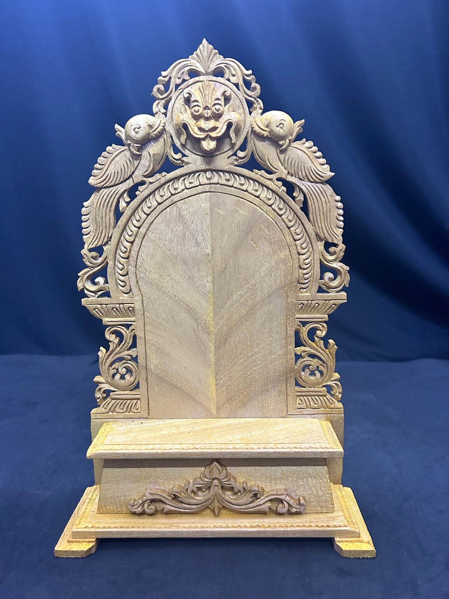 White teak made pooja mantapa